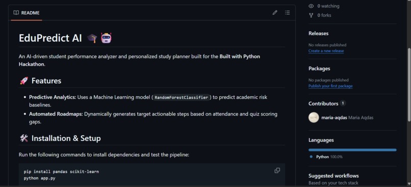 EduPredict AI – screenshot 1