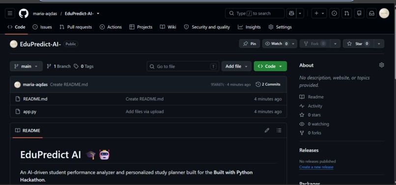 EduPredict AI – screenshot 2