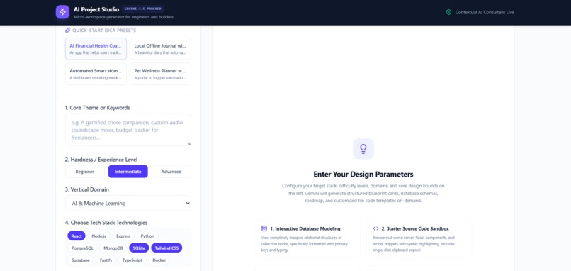 AI Project Idea Generator – screenshot 1