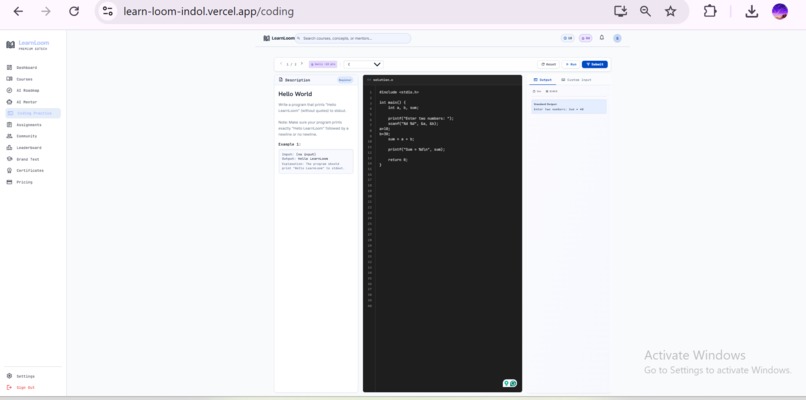LearnLoom – AI Learning Platform – screenshot 1