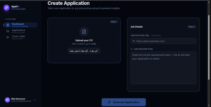 AppliAI – screenshot 2