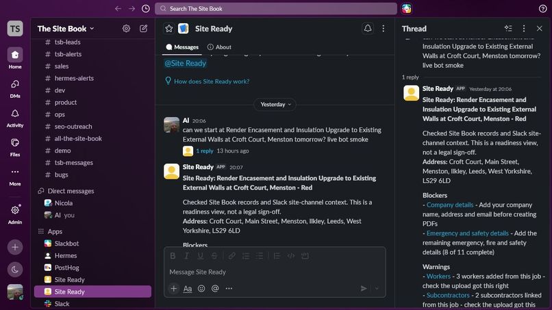 The Site Book Site Ready – screenshot 5