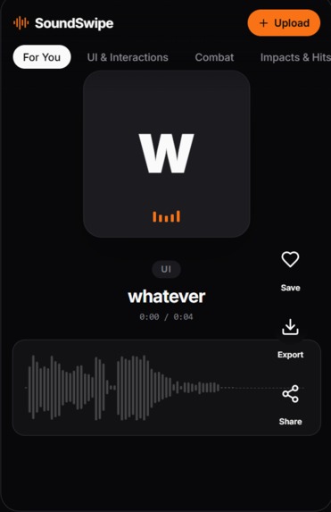 SoundSwipe/FoleySwipe – screenshot 1