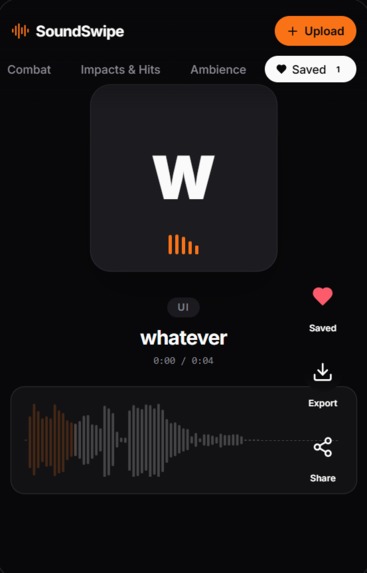 SoundSwipe/FoleySwipe – screenshot 2