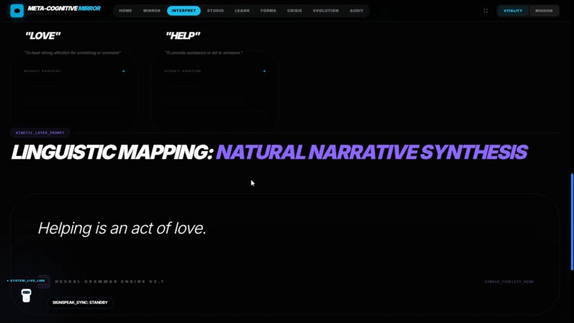 Meta-Cognitive SignBridge  – screenshot 5