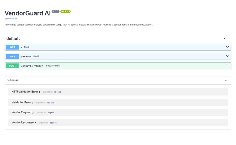 VendorGuard AI – screenshot 1