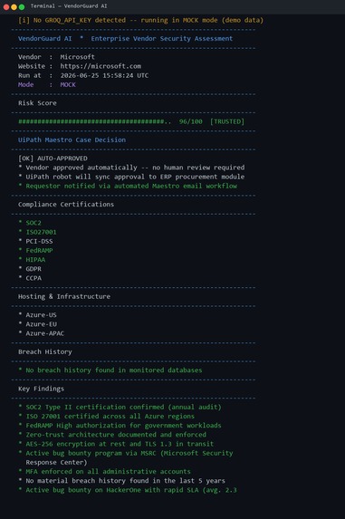 VendorGuard AI – screenshot 3