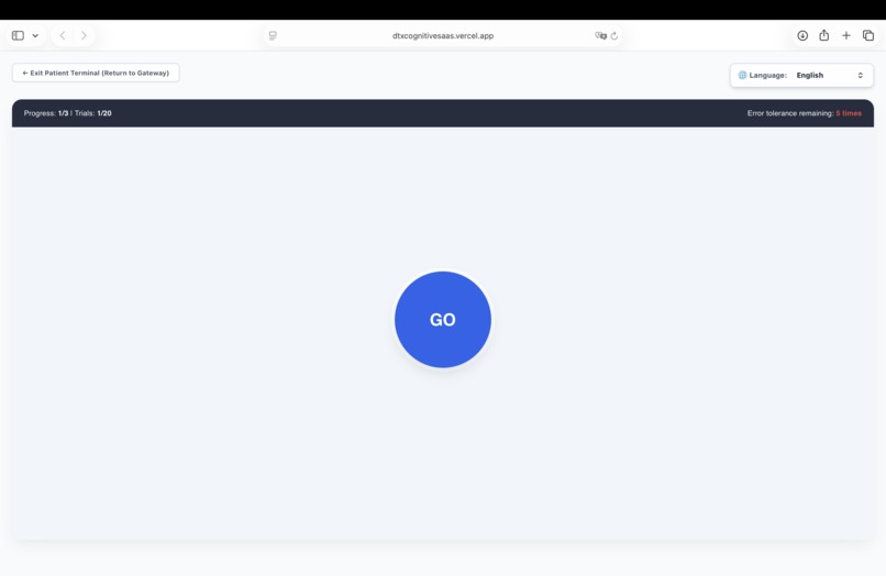 DTx Cognitive SaaS – screenshot 4