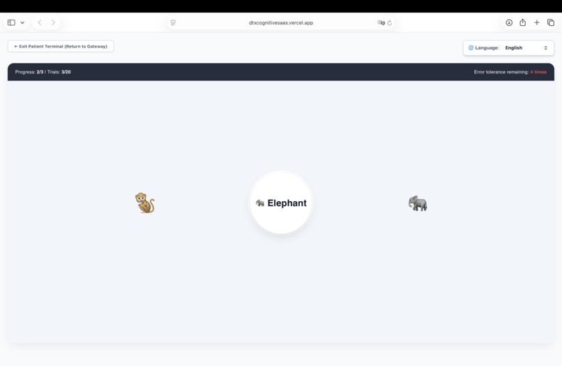 DTx Cognitive SaaS – screenshot 5
