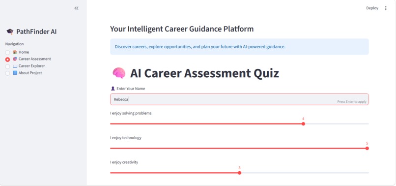 PathFinder AI – Intelligent Career Guidance Platform – screenshot 2