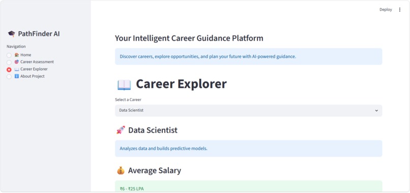 PathFinder AI – Intelligent Career Guidance Platform – screenshot 3