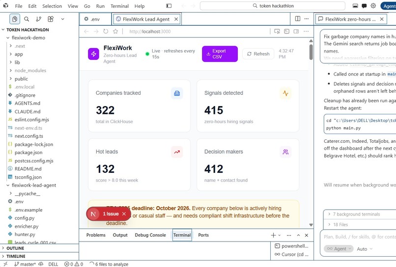 FlexiWork Lead Agent – screenshot 2