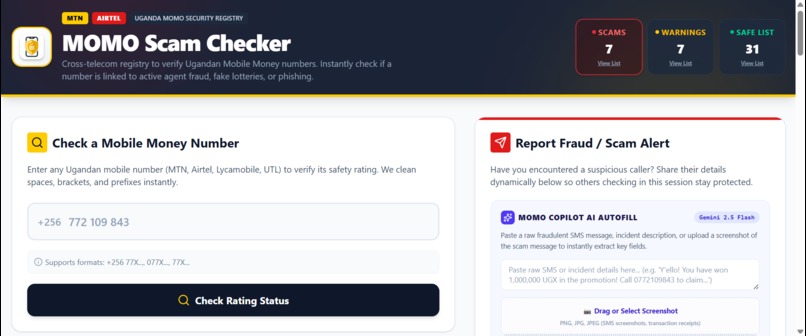 MOBILE MONEY SCAM CHECKER UGANDA – screenshot 6