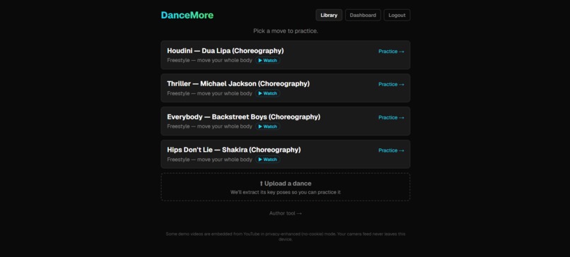 DanceMore – screenshot 2