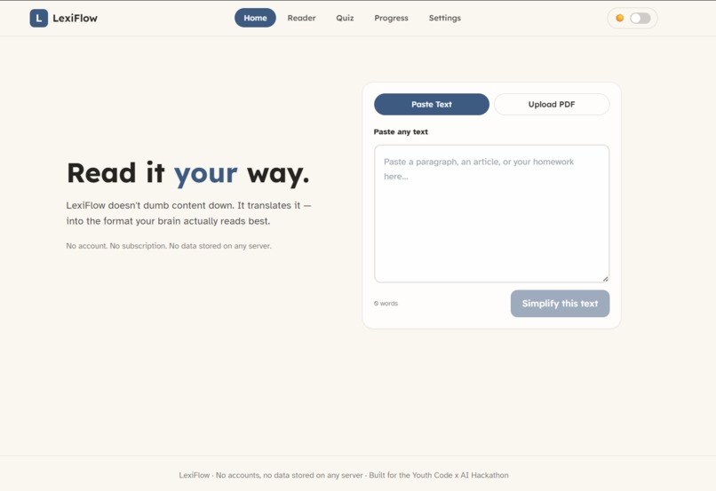 LexiFlow – screenshot 2