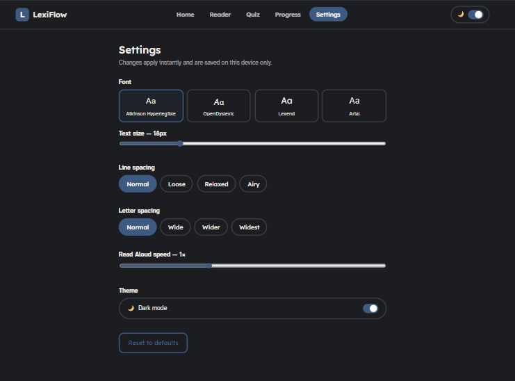 LexiFlow – screenshot 5