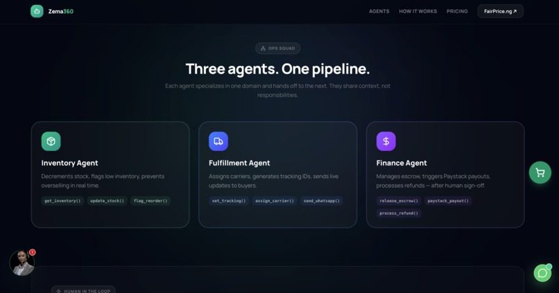 ZEMA 360 - AI Agents That Run an Entire eCommerce Business – screenshot 4