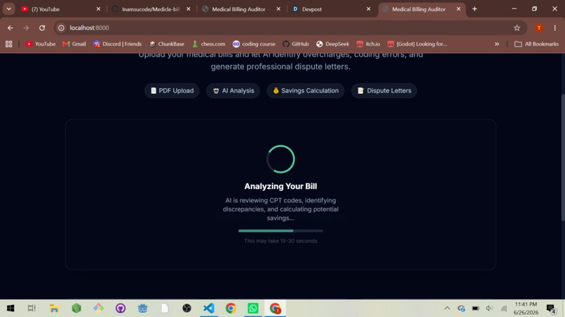 Medical Bill Auditor – screenshot 3