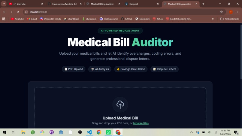 Medical Bill Auditor – screenshot 1
