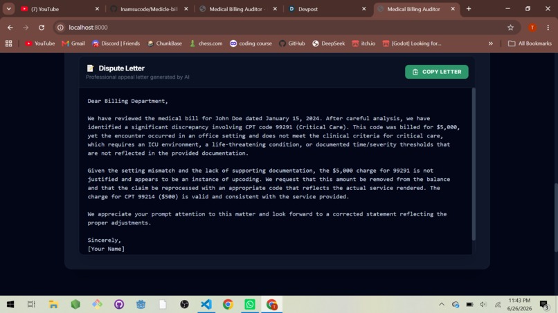 Medical Bill Auditor – screenshot 4