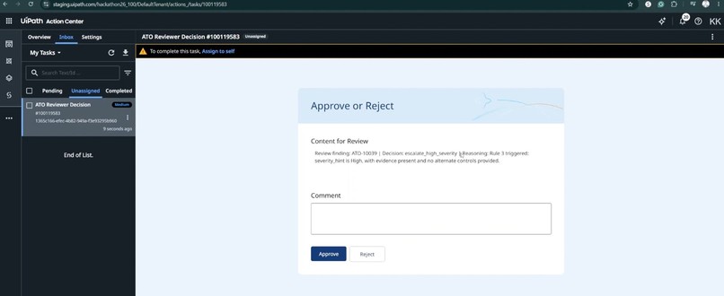 FedClear — Agentic ATO Compliance Adjudication – screenshot 3