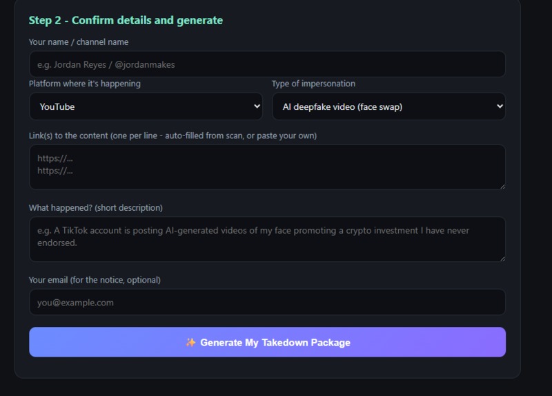Takedown Copilot – screenshot 2