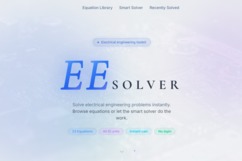 EE Solve — Electrical Engineering Formula Calculator  – screenshot 1