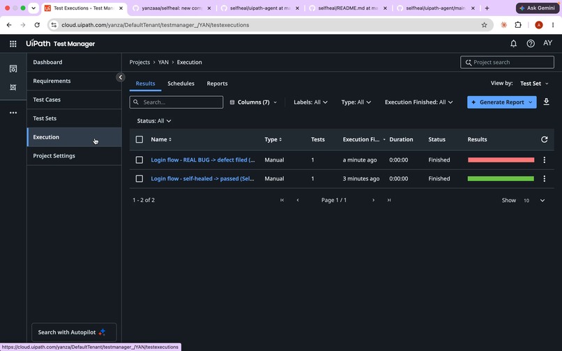 SelfHeal QA – screenshot 1