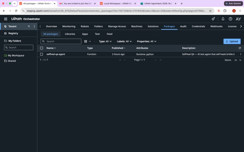 SelfHeal QA – screenshot 2
