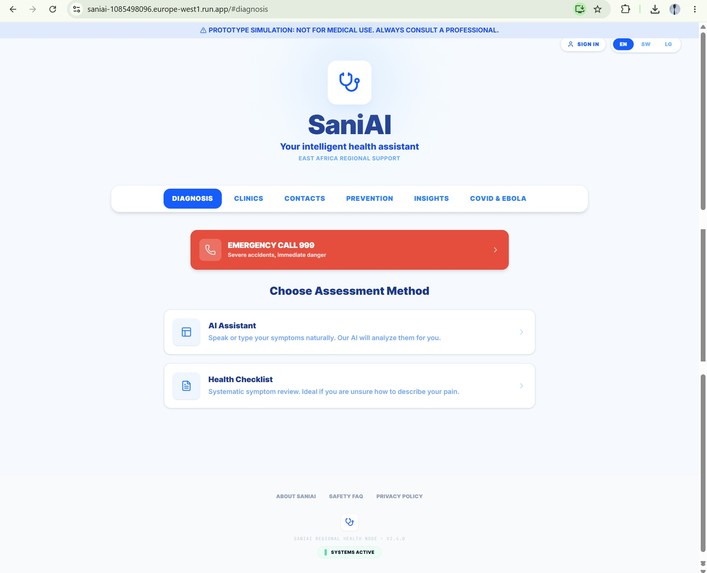 SANI AI – screenshot 1