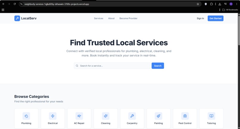Neighbourly Services – screenshot 1
