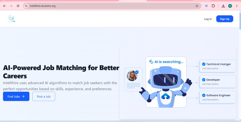 IntelliHire – AI-Powered Smart Recruitment Platform – screenshot 1