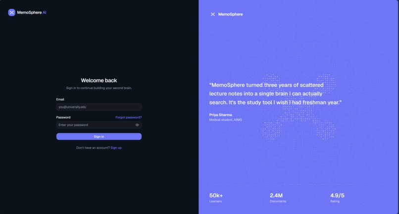 MemoSphere AI – Your Second Brain for Learning – screenshot 2