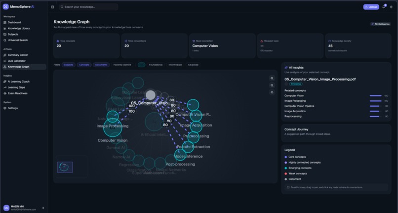 MemoSphere AI – Your Second Brain for Learning – screenshot 4