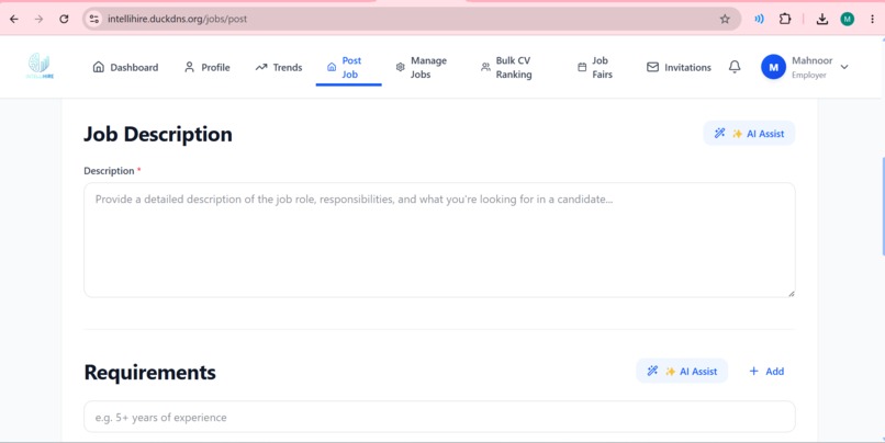 IntelliHire – AI-Powered Smart Recruitment Platform – screenshot 4