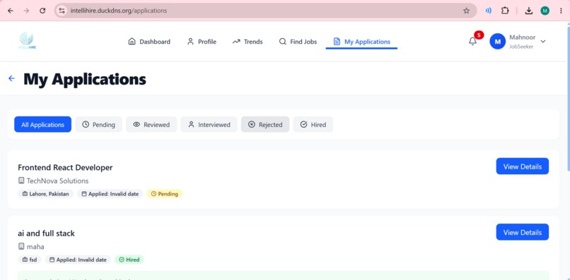 IntelliHire – AI-Powered Smart Recruitment Platform – screenshot 15