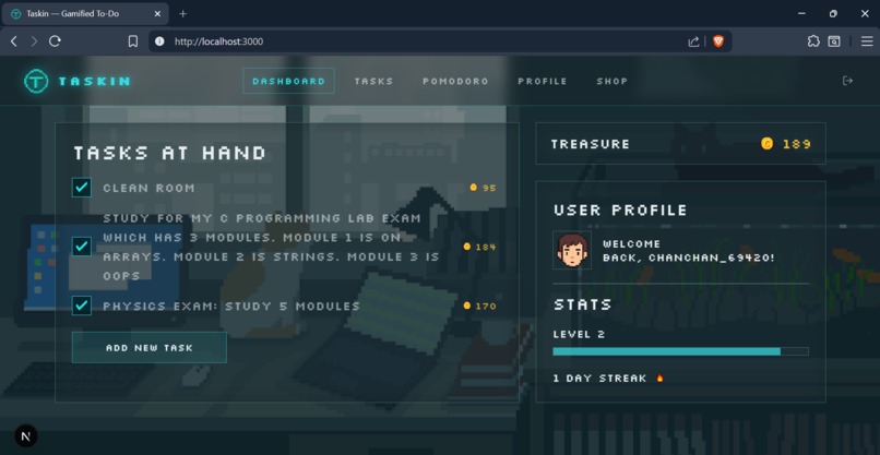 Taskin – screenshot 1