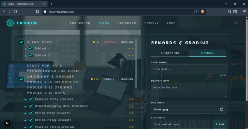 Taskin – screenshot 2