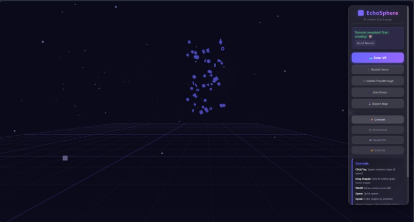 EchoSphere – AI Emotion Echo Lounge – screenshot 1