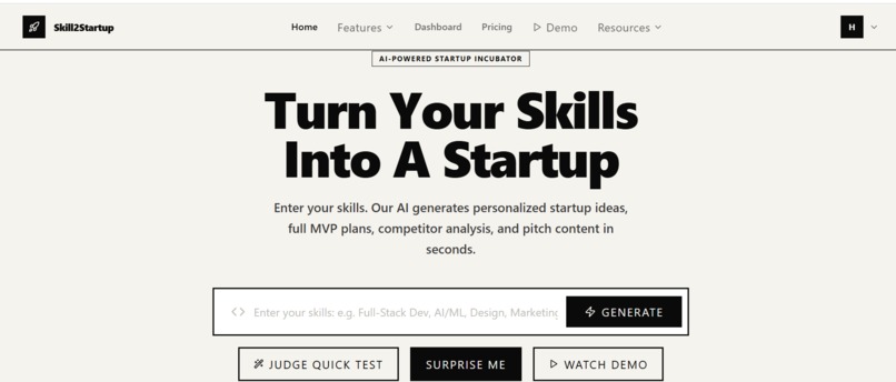 Skill2StartUP-AI – screenshot 3