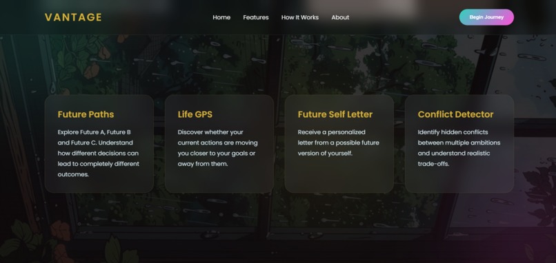 Vantage – Decision Intelligence for Life Paths – screenshot 2