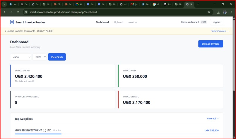 Smart Invoice Reader – screenshot 1