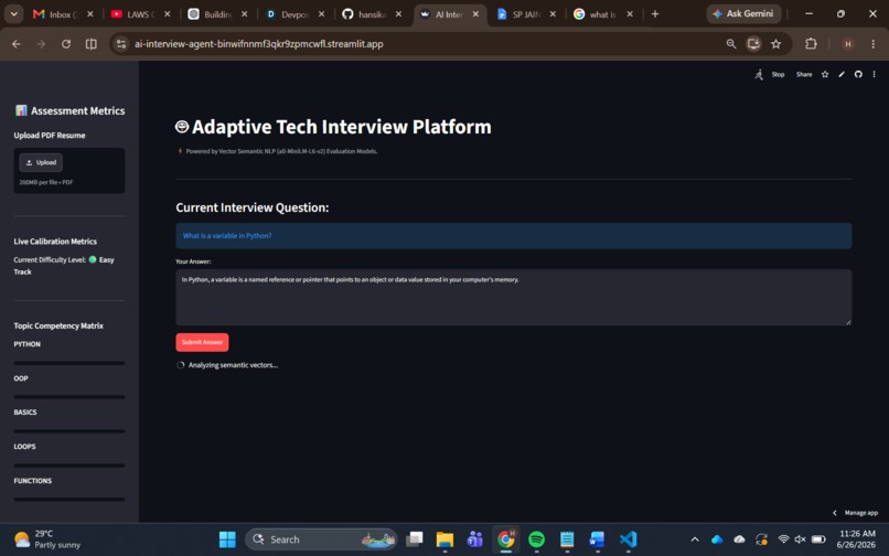 Adaptive AI Interview Agent – screenshot 5
