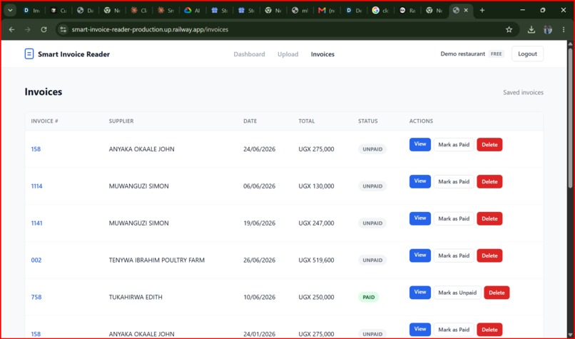Smart Invoice Reader – screenshot 4