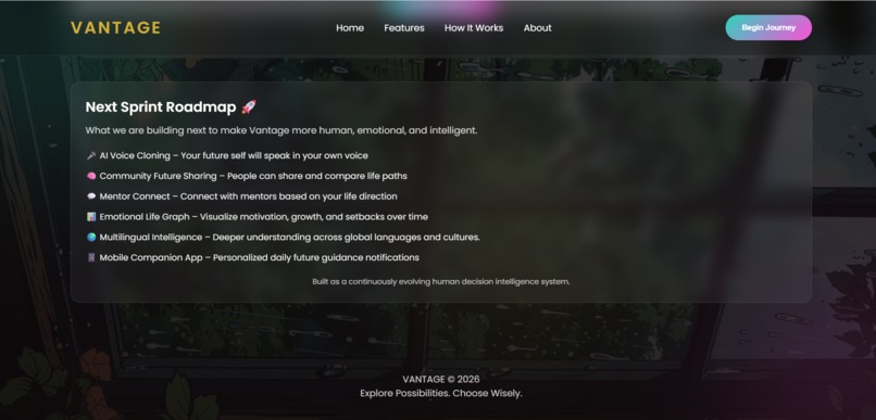 Vantage – Decision Intelligence for Life Paths – screenshot 12