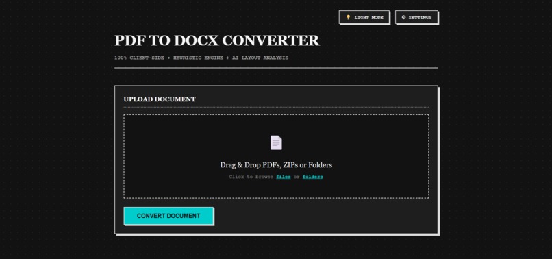 pdf2docx serverless – screenshot 1
