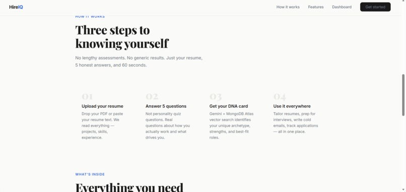 HireIQ — Career DNA Agent – screenshot 3