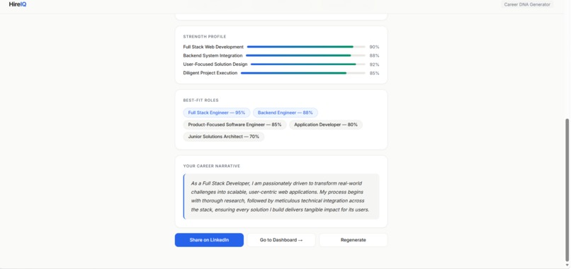 HireIQ — Career DNA Agent – screenshot 9