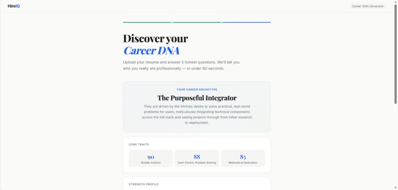 HireIQ — Career DNA Agent – screenshot 8
