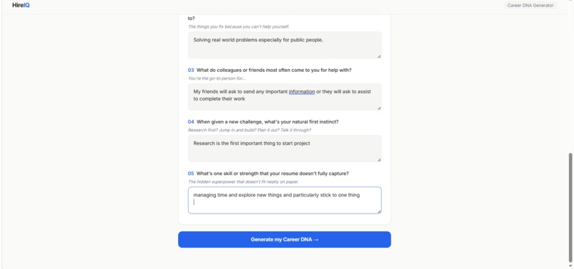 HireIQ — Career DNA Agent – screenshot 6